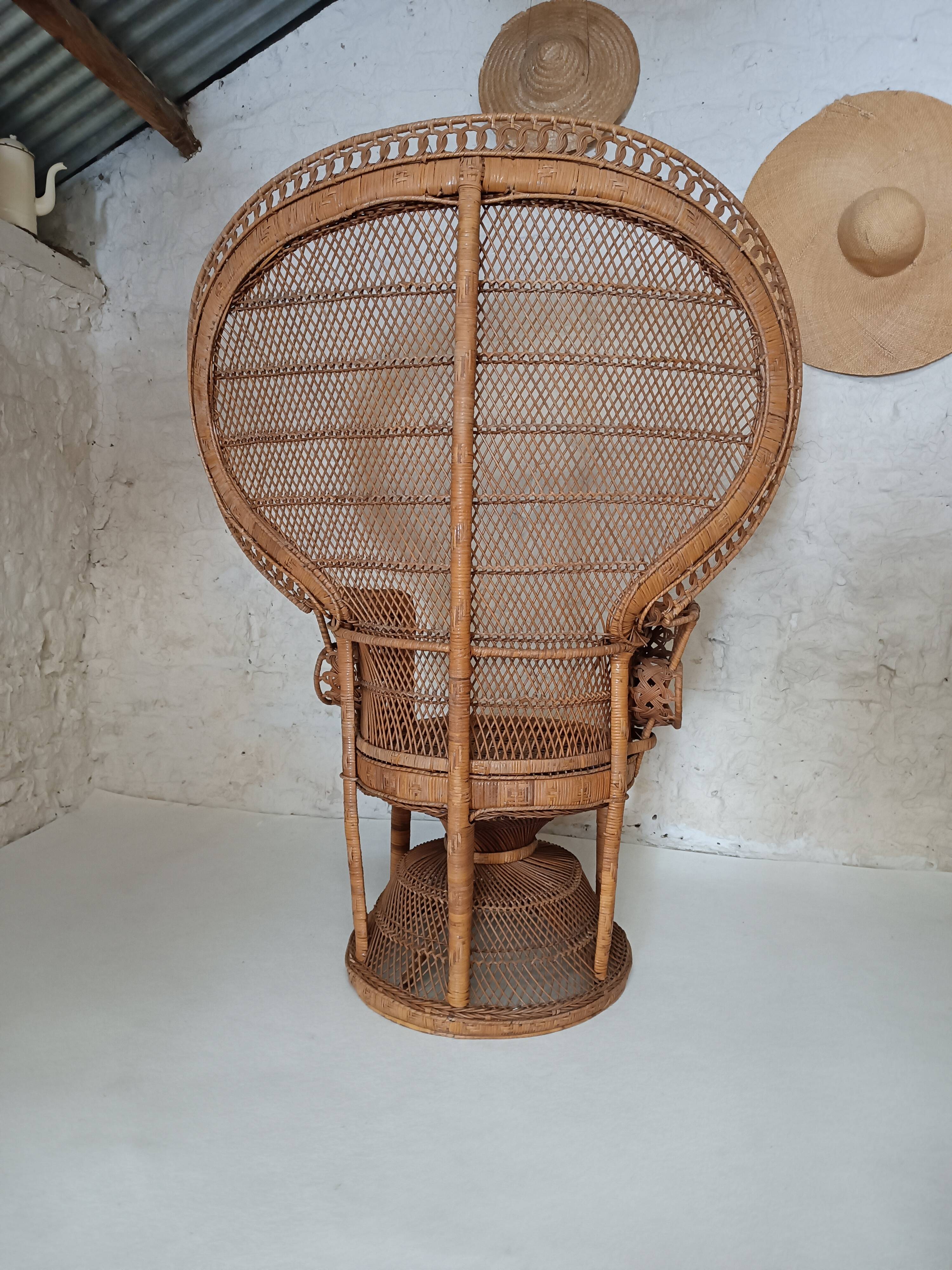 Emmanuelle rattan armchair 1970
