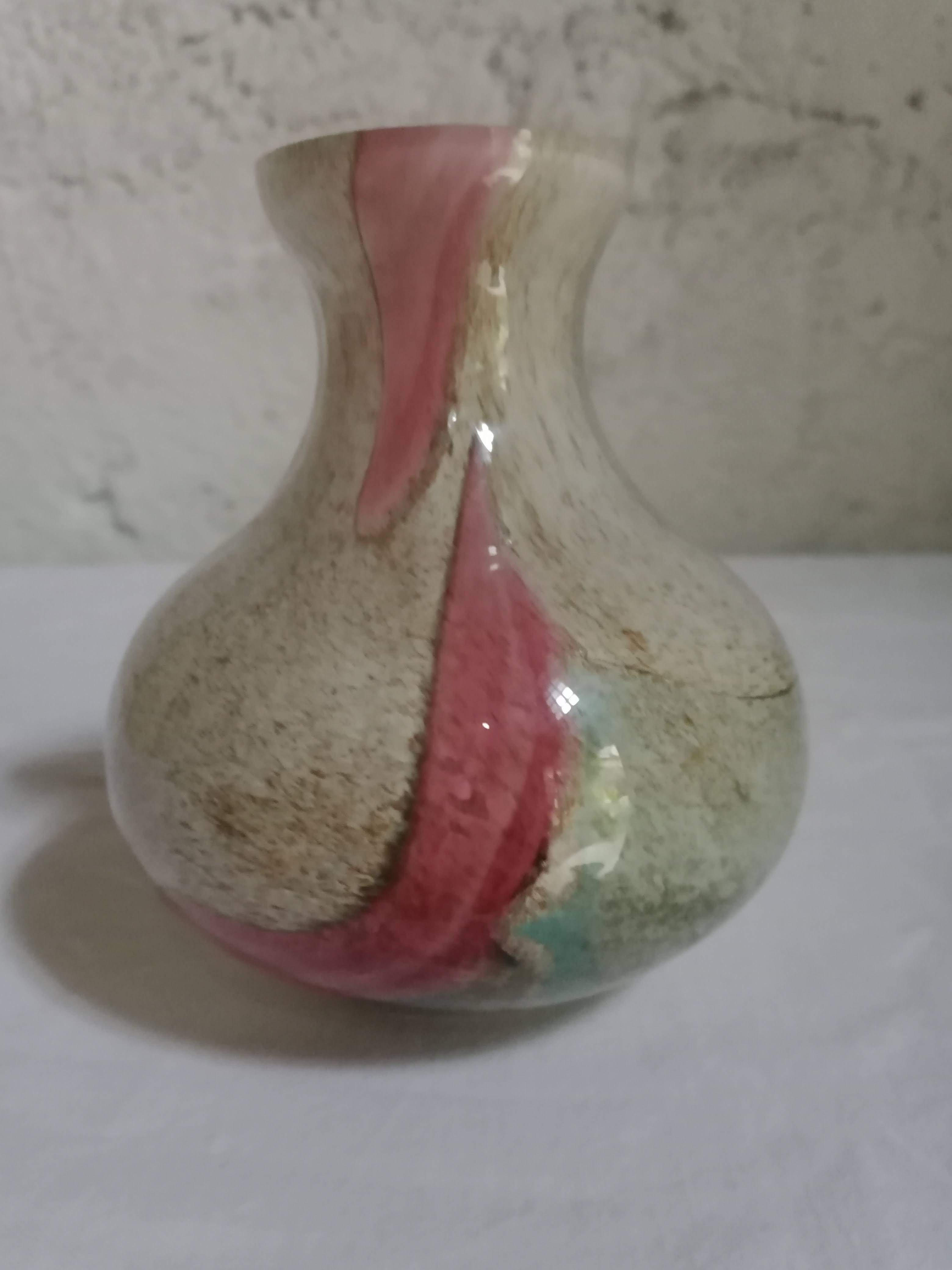 Blown glass vase la rochère
