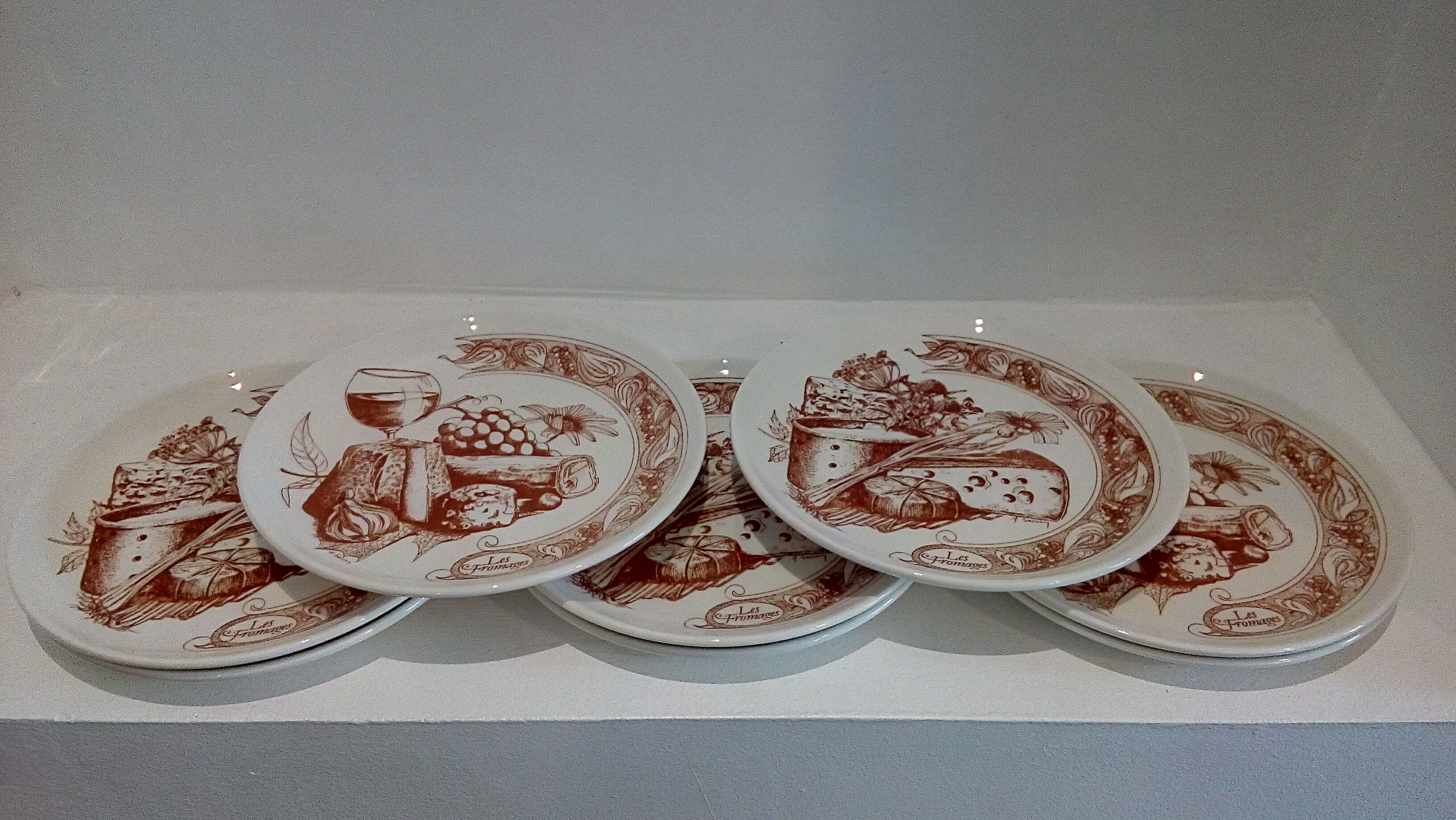 Assiettes à fromage de Gien Selency