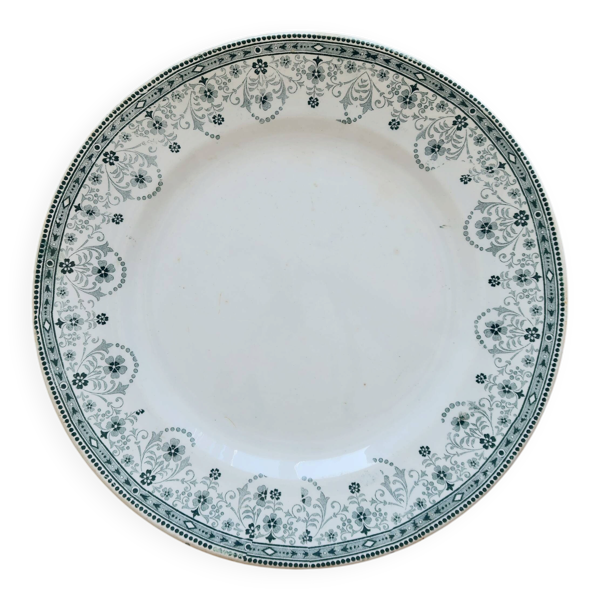 Plat de service rond terre de fer Moulin des Loups modèle Marceau