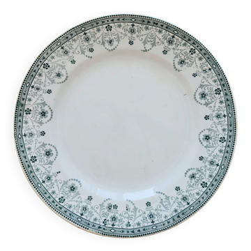 Plat de service rond terre de fer Moulin des Loups modèle Marceau