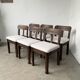 Set of 6 brutalist chairs from the 1940s