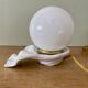 Old lamp in white and opaline ceramic