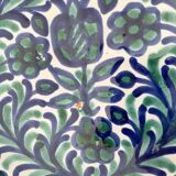 Assiette plate émaillée Fajalauza