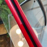 Grand vase, type soliflore, en verre multicouches