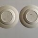 Pair of bird plates in iron earth Lunéville chickadee