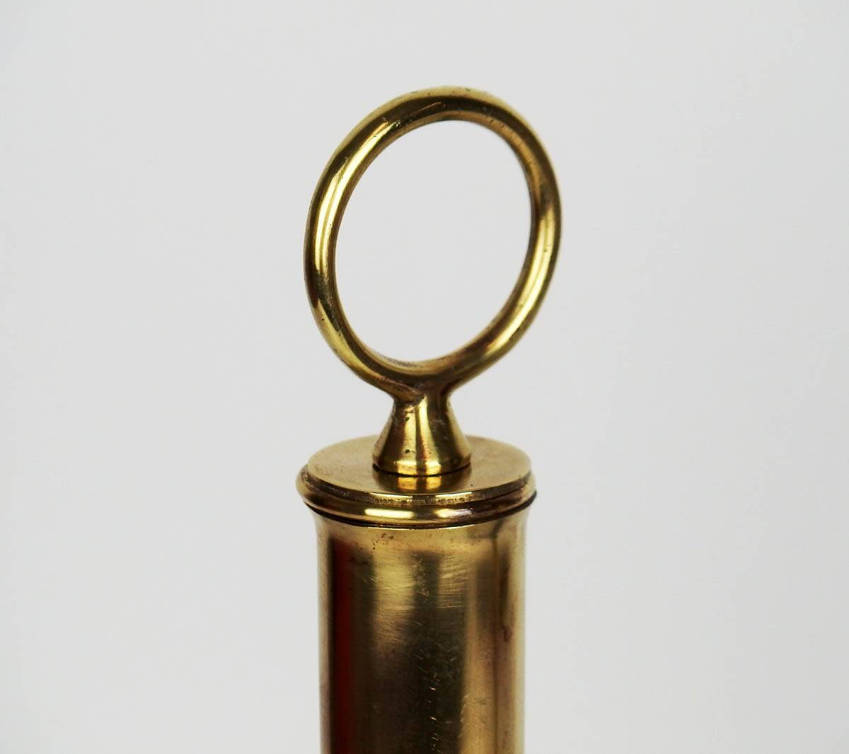 Pair of andirons by Jacques Adnet