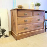 Vintage wooden chest of drawers – 4 drawers – Authentic charm