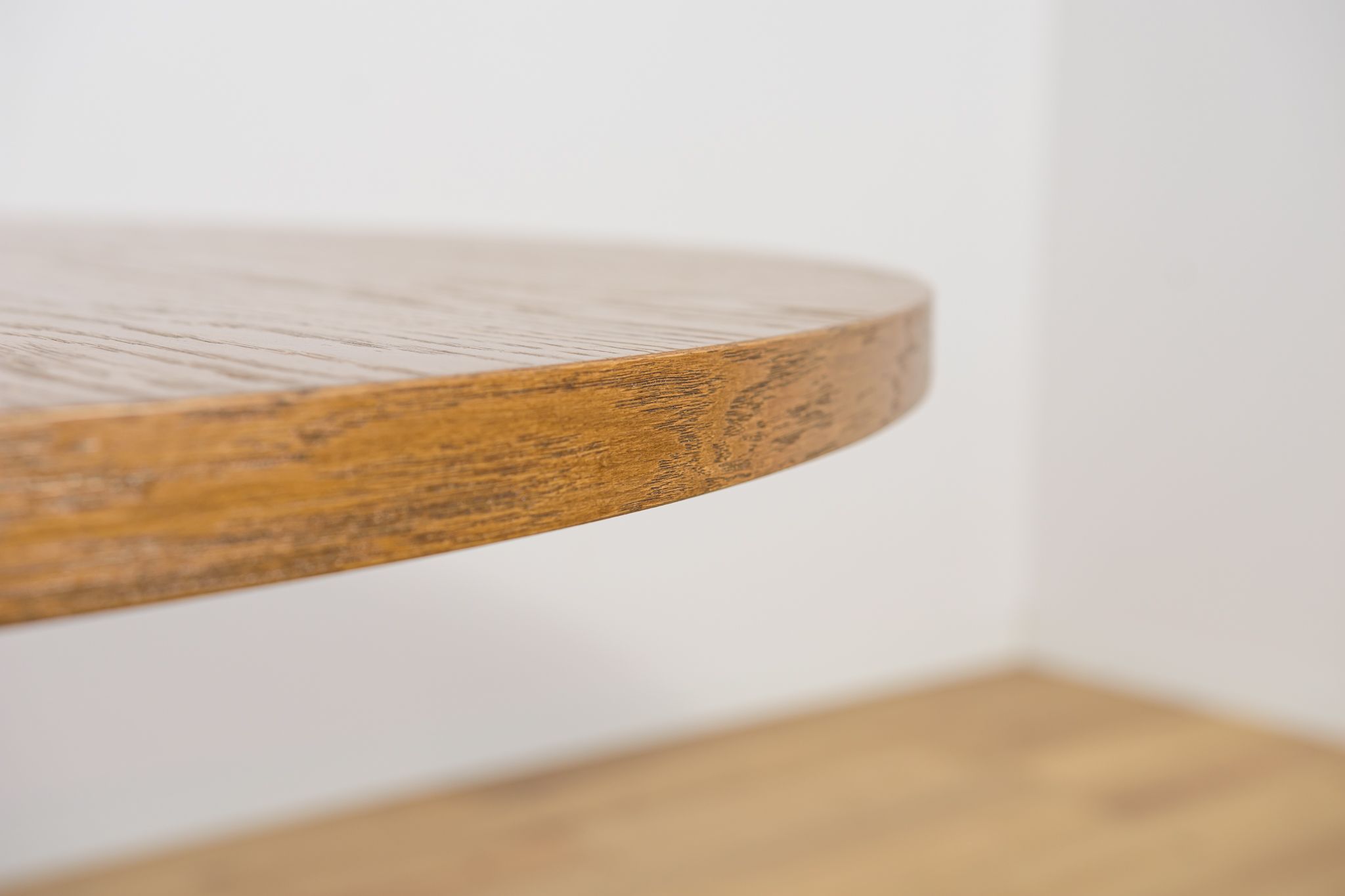 Mid-Century Oak Modern Round Dining Table, Denmark, 1970s