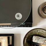 Large Italian glass and spherical frosted glass empty pocket, 1970 design