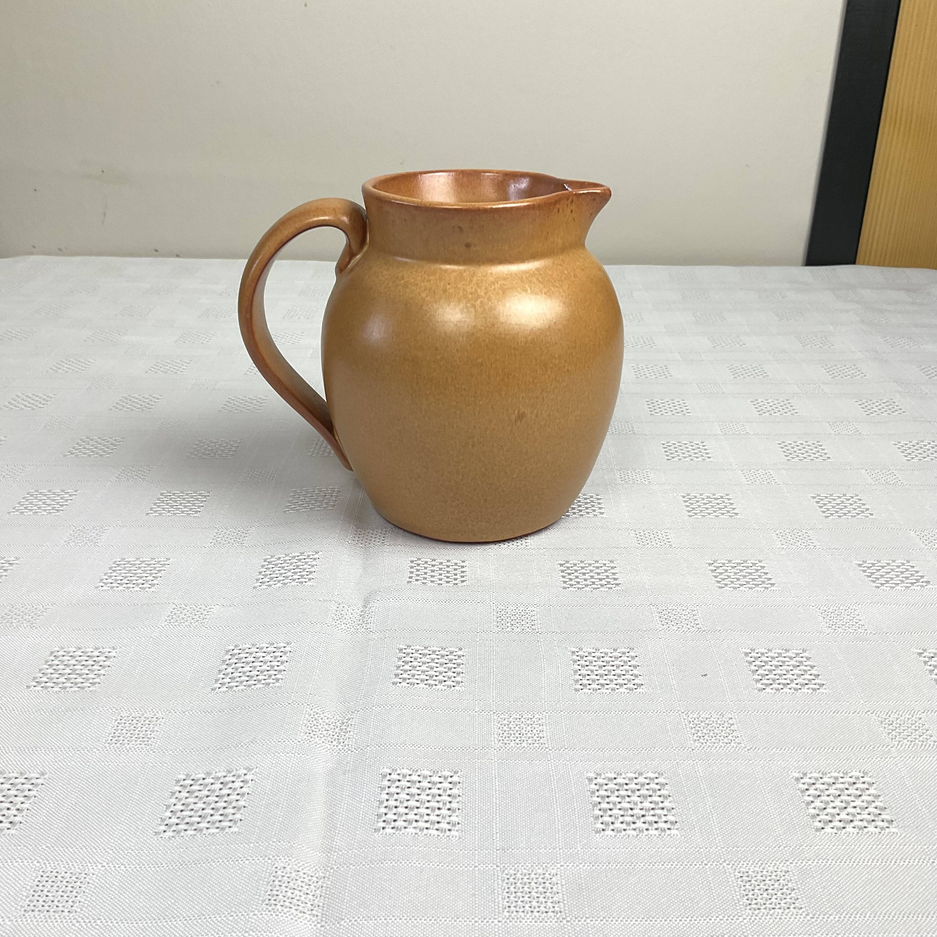 Caramel beige artisanal carafe
