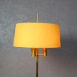 Mid Century modern brass floor lamp, 1950s