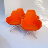 Suite de 4 Fauteuils pop Fan 10H pour Profim designer Piotr Kuchciński