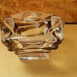 Ancien cendrier cristal transparent & fumé vintage