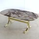 Table basse vintage, plateau en marbre, années 60, Suède