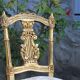 Golden wooden chair