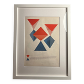 Framed poster knoll space age herbert matter