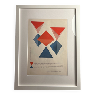 Framed poster knoll space age herbert matter