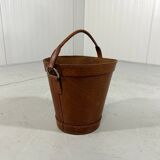 Leather waste paper basket 1960’s