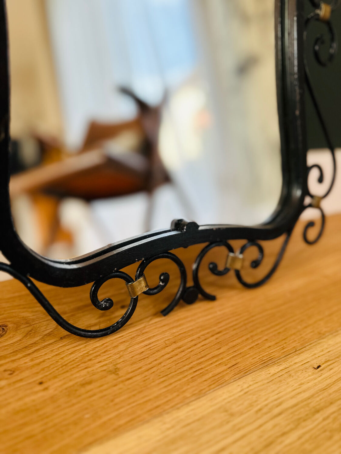 Miroir fer forgé