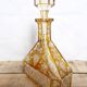 Engraved and cut crystal decanter