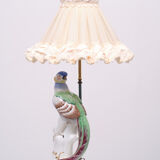 Porcelain Pheasant Table Lamp Germany 1950s