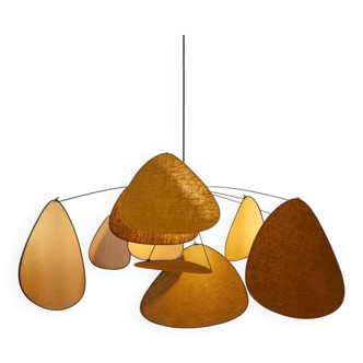 Mustard linen suspension