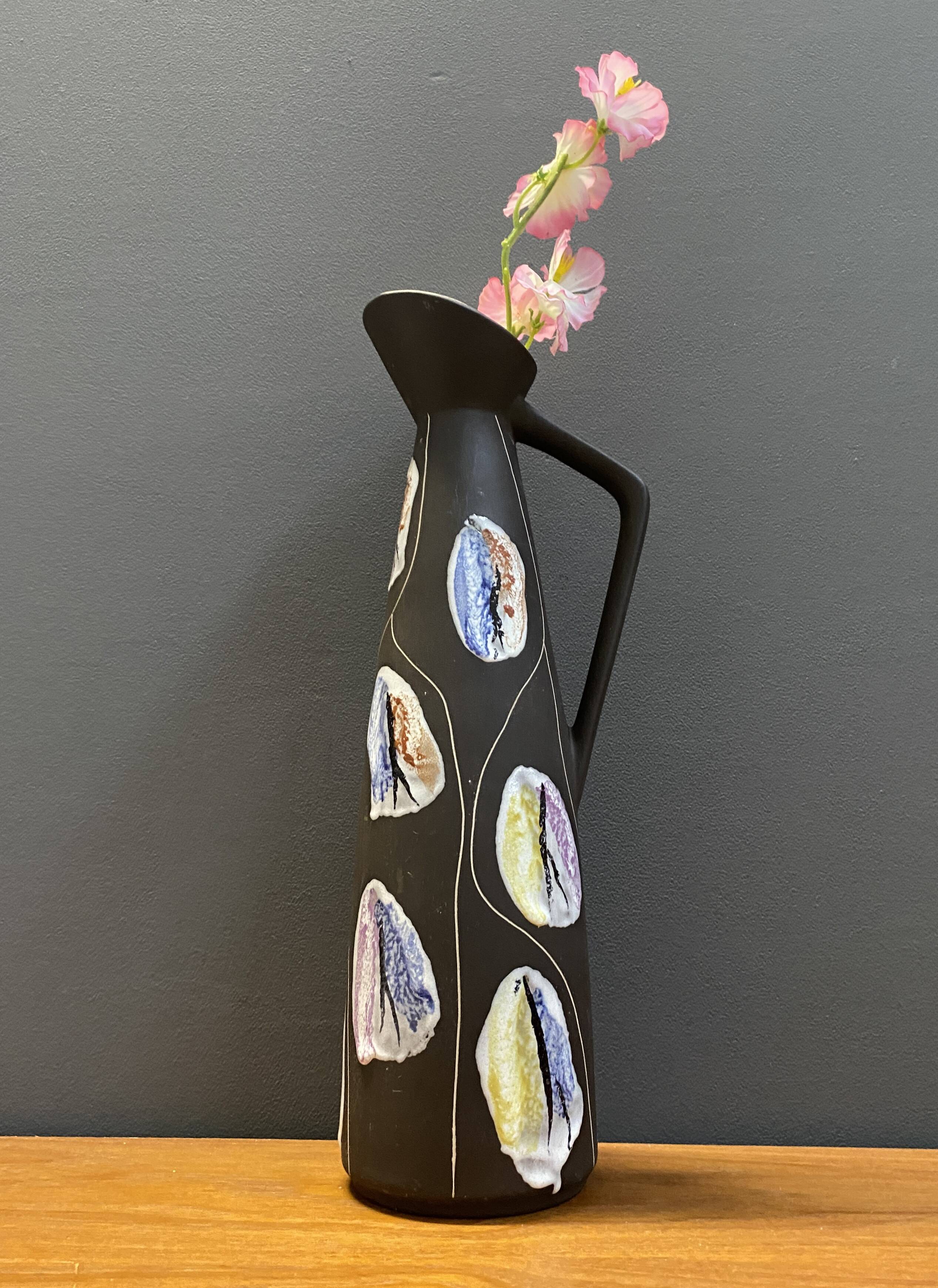 Bay vase model 245-40 decor Kongo by Bodo Mans 1958