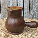 Signed stoneware pitcher