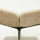 Paul Geoffroy for Uginox. Pair of brushed steel stools. Circa 1970.