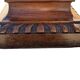 Sculpted walnut stool