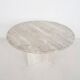 Vintage travertine round dining table, The Netherlands 1970's