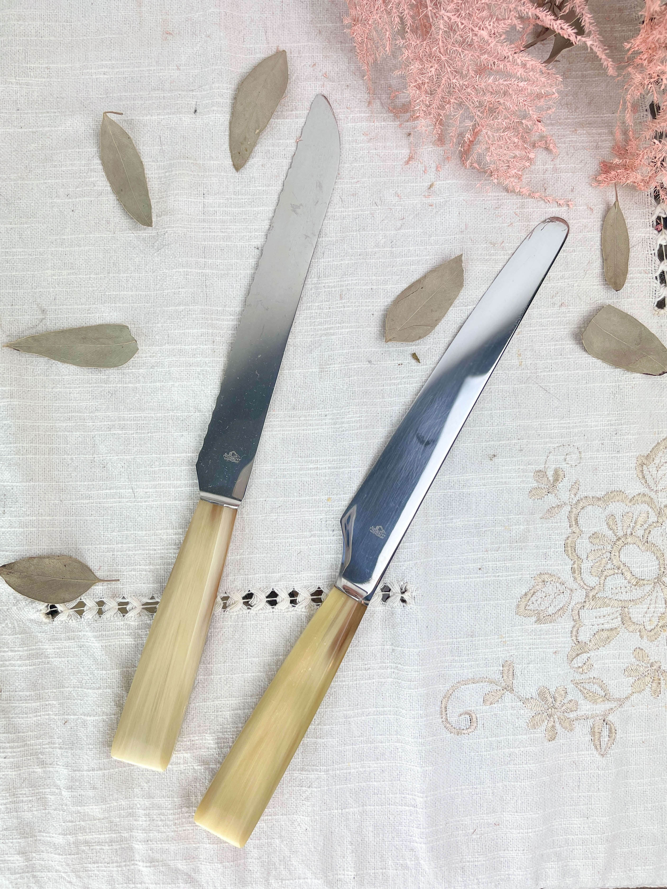 2 vintage Nogent Bakelite knives