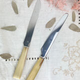 2 vintage Nogent Bakelite knives
