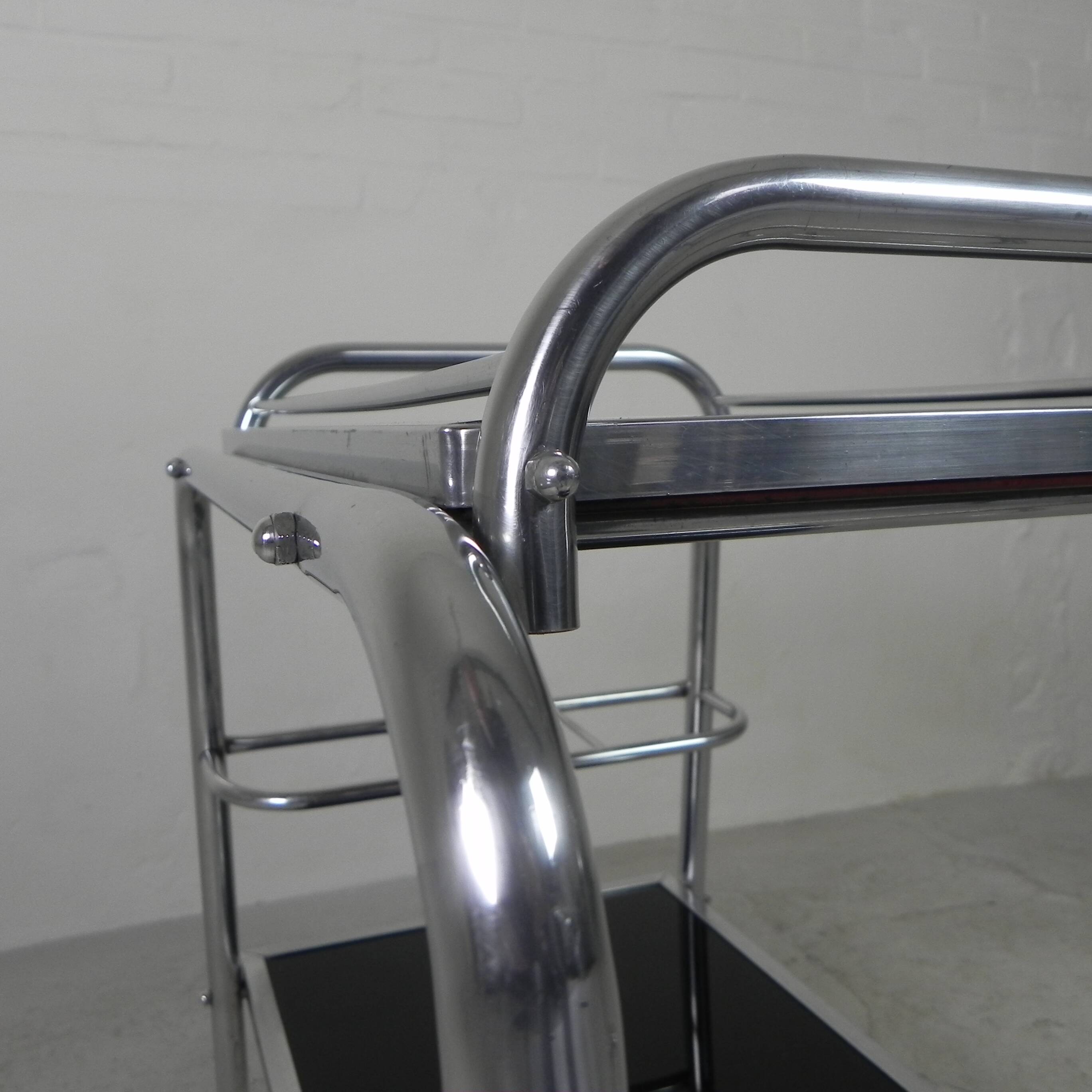 Art Deco trolley, serving trolley, 1930s