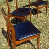 3 chaises type scandinave NF années 50-60