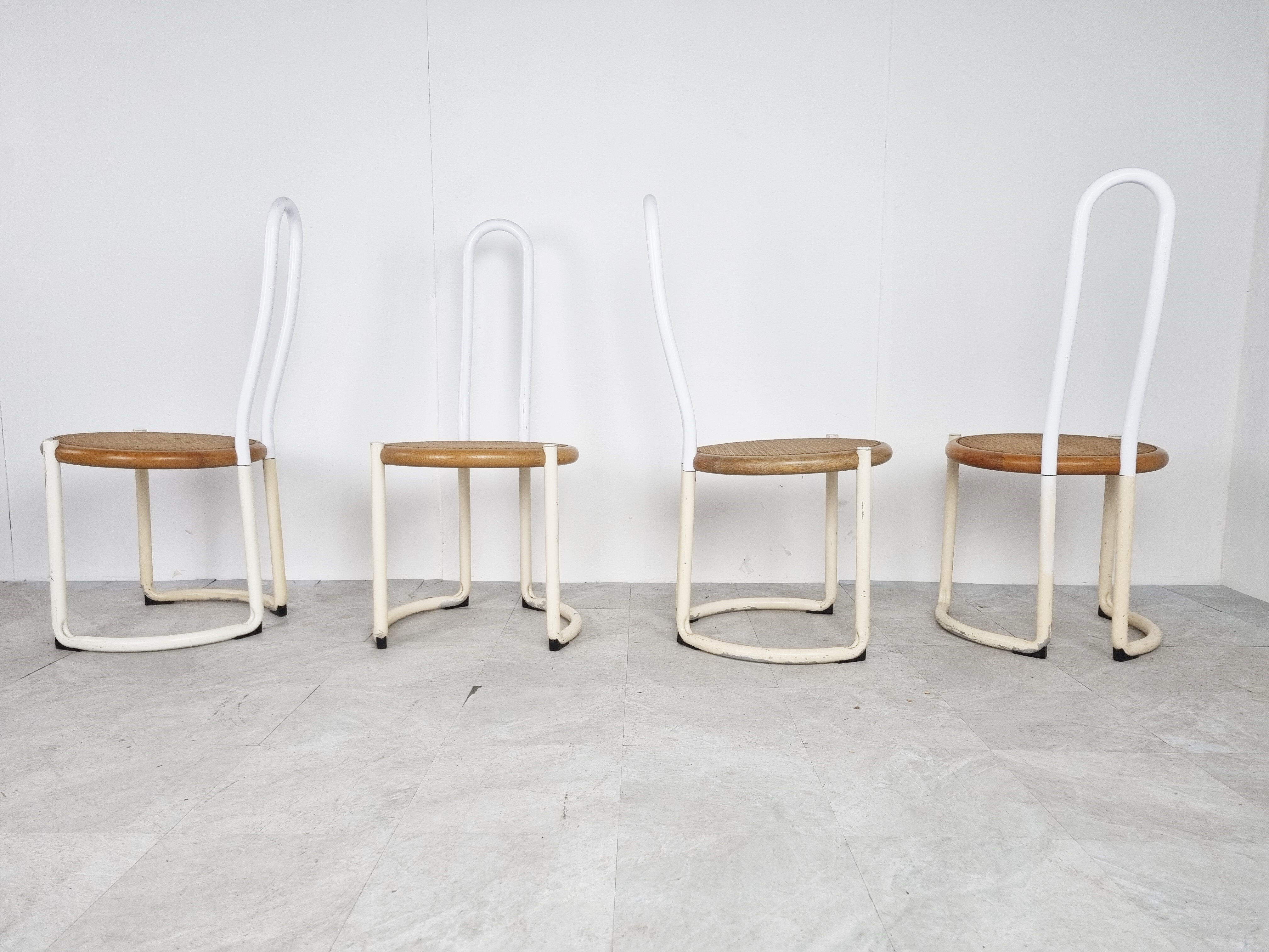 Vintage postmodern dining chairs, 1960s