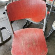 Set of 14 vintage stackable chairs