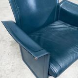 Postmodern Korium KM1 Leather Armchair by Tito Agnoli for Matteo Grassi, Italy, 1980s