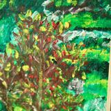 Original mid-century oil on canvas – "Landscape Pattern"