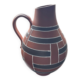 Vintage glazed terracotta vase