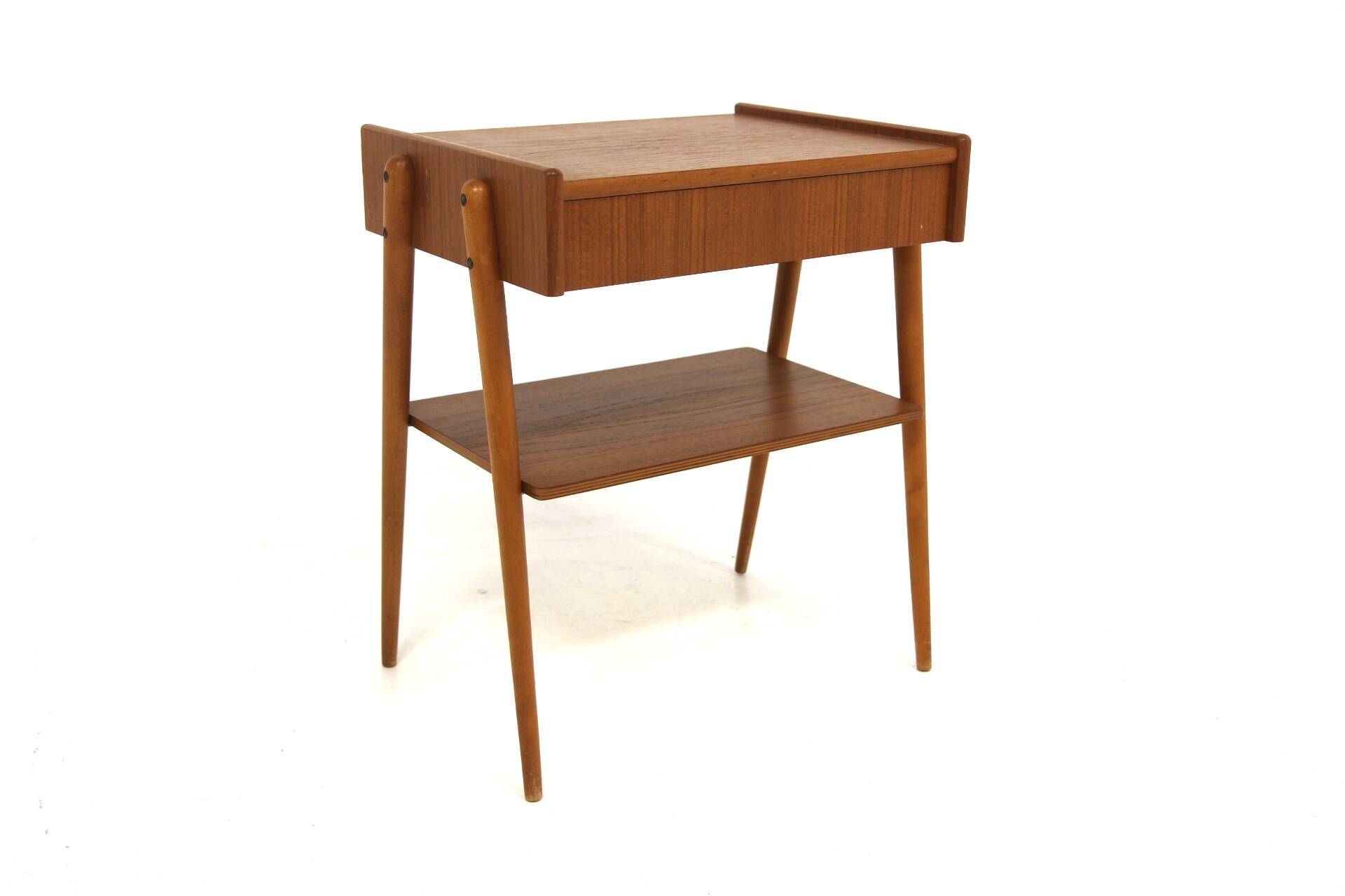 Scandinavian bedside table in teak, AB Carlströms, Sweden, 1960.