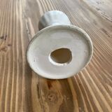 Vintage white ceramic candlestick