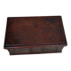 Antique brown pine chest, original paint visible, Czech Republic 1890-1919
