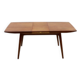 Extendable Teak Dining Table by Louis van Teeffelen for WeBe 1950s