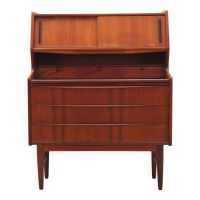 Secrétaire en teck, design danois, années 1970, production : Danemark