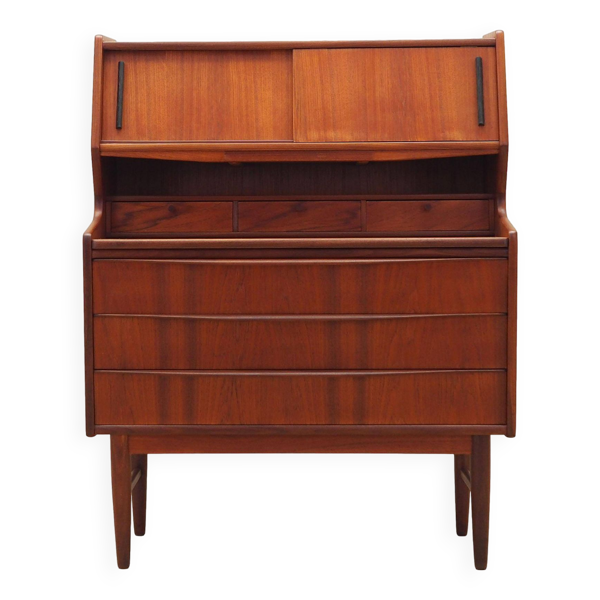 Secrétaire en teck, design danois, années 1970, production : Danemark