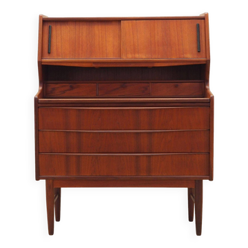Teak secretary, Danish design, 1970s, production: Denmark