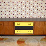 Scandinavian sideboard & vintage revamped teak