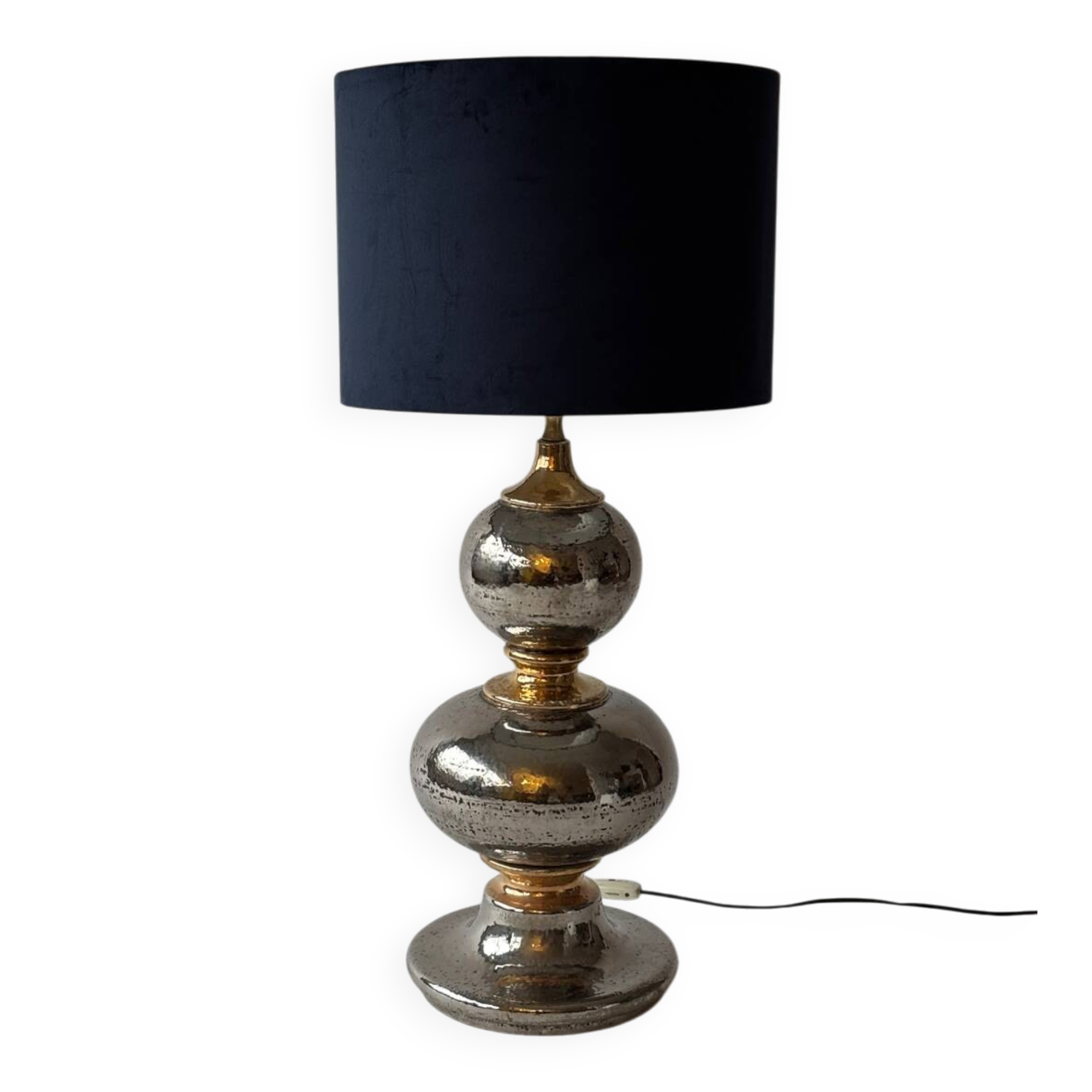 Large glazed ceramic lamp, Italy 1960